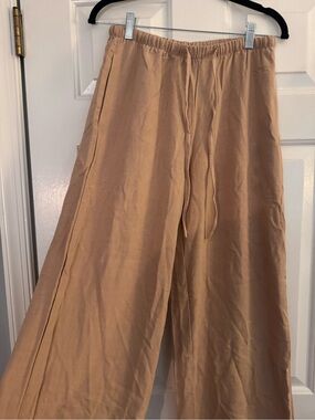 Men's Relaxed Drawstring Pants - Tan